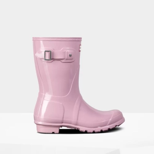 Hunter Original Gloss Short Rain Boots For Womens - NZ F1702